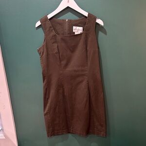 Danny & Nicole New York Olive Shift Mini Dress